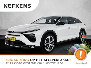Citroën C5 X Feel 130pk Automaat | Navigatie | Achteruitrijcamera | Keyless | Adaptieve Cruise Control | Parkeersensoren v+a | Adaptief demping systeem | Armsteun | Led koplampen | Comfortstoelen Stof/kunstleder | Apple Carplay / Android Auto | Digitaal instrumentenpaneel | Donker getint glas | 19" lichtmetalen velgen |