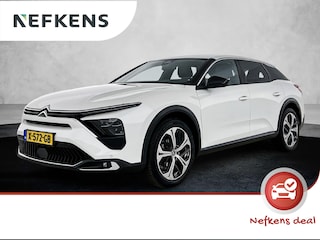 Citroën C5 X Feel 130pk Automaat | Navigatie | Achteruitrijcamera | Keyless | Adaptieve Cruise Control | Parkeersensoren v+a | Adaptief demping systeem | Armsteun | Led koplampen | Comfortstoelen Stof/kunstleder | Apple Carplay / Android Auto | Digitaal instrumentenpaneel | Donker getint glas | 19" lichtmetalen velgen |
