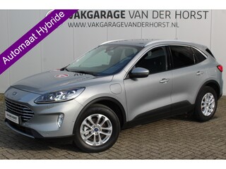 Ford Kuga 2.5-225 pk PHEV Titanium X Plug-in Hybrid. Hybride rijden voor een reëel bedrag ! Adapt. cruise cntrl, Autm. airco, Side- en lane assist, Stoel-, stuur-, voorraam- en achterbank verwarming, Camera v+a, LM wielen, metallic lak, navigatie, telefoonvoorb., B&O soundsyst. etc.