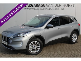 Ford Kuga 2.5-225 pk PHEV Titanium X Plug-in Hybrid. Hybride rijden voor een reëel bedrag ! Adapt. cruise cntrl, Autm. airco, Side- en lane assist, Stoel-, stuur-, voorraam- en achterbank verwarming, Camera v+a, LM wielen, metallic lak, navigatie, telefoonvoorb., B&O soundsyst. etc.