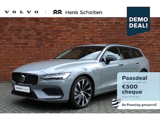 Volvo V60 T6 Plug-in hybrid AWD Core | Keyless Drive  | Electrisch Bedienbare Achterklep | 20-inch Lichtmetalen Velgen | Premium audio by Harman Kardon | Leren bekleding | Rondom zicht camera | Alarmklasse 3
