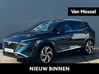 Nissan Qashqai 1.5 e-Power Tekna Plus 205PK | Rijklaarprijs! | Head-Up Display | BOSE Audio | Panoramadak | Stoel,- Stuur en Voorruitverwarming | 20'' Inch Velgen | Apple CarPlay & Android Auto | Nieuw uit voorraad leverbaar!