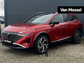 Nissan Qashqai 1.5 e-Power Tekna Plus 205PK | Rijklaarprijs! | Head-Up Display | BOSE Audio | Panoramadak | Stoel,- Stuur en Voorruitverwarming | 20'' Inch Velgen | Apple CarPlay & Android Auto | Nieuw uit voorraad leverbaar!