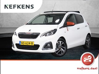 Peugeot 108 1.2 82PK TOP! Roland Garros | Vouwdak/Cabrio | Climate Control | Camera | Bluetooth | LED | Start/Stop Systeem | Buitenspiegels elektrisch verstel -en verwarmbaar | 15"LMV | Navigatie | Isofix | Privacy Glass |
