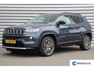 Jeep Compass 1.5T e-HYBRID 130PK LIMITED AUTOMAAT / NAVI / LEDER / CLIMA / FULL-LED / CAMERA / 19" LMV / KEYLESS / ADAPT. CRUISE / 1E EIGENAAR / NIEUWSTAAT !!