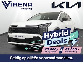 Kia Sportage 1.6 T-GDi Hybrid GT-Line - Stoel/stuur verwarming - Schuif/kanteldak - LED verlichting - Head up Display - Keyless entry/start - 18'' lichtmetalen velgen - Fabrieksgarantie t/m 2033