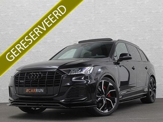 Audi Q7 3.0 V6 380pk Hybrid S-Line Sportpack | Panorama | Leder | Luchtvering | 22" | LED-Matrix | Keyless-Go | 22 inch | Memory | Alarm | Stoelverwarming V+A | Camera | Virtual-Cockpit | 3-Zone Clima | Draadloos Laden | Standkachel | Rijklaarprijs!