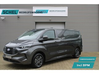Ford Transit Custom 320 2.0 TDCI L2H1 Limited 170pk - 1+1 Stoelopstelling - 2x Schuifdeur - Adaptive Cruise - Verwarmd stuur - Blind spot - Navigatie - Camera - Draadloos laden - Rijklaar