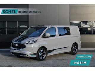 Ford Transit Custom 320 2.5 PHEV L1H1 Sport DC 232pk - 2x Schuif - 360 Camera - ACC - Keyless - Stoel/Stuurverwarming - Blindspot - Incl BPM - Rijklaar