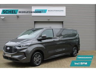 Ford Transit Custom 320 2.0 TDCI L2H1 Limited 170pk - 1+1 Stoelopstelling - 2x Schuifdeur - Adaptive Cruise - Verwarmd stuur - Blind spot - Navigatie - Camera - Draadloos laden - Rijklaar