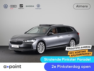 Skoda Superb Combi 1.5 TSI MHEV Business Edition 150 pk DSG | Verlengde garantie | Navigatie | Panoramadak | Parkeersensoren | 360° Camera  | Matrix LED koplampen | Stoelverwarming | voorstoelen met massagefunctie en geventileerd