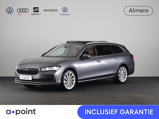 Skoda Superb Combi 1.5 TSI MHEV Business Edition 150 pk DSG | Verlengde garantie | Navigatie | Panoramadak | Parkeersensoren | 360° Camera  | Matrix LED koplampen | Stoelverwarming | voorstoelen met massagefunctie en geventileerd