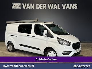 Ford Transit Custom 2.0 TDCI 131pk L2H1 Dubbele Cabine Euro6 Inrichting Airco | 5-zits | LED | Imperiaal Cruisecontrol, Stoelverwarming, Parkeersensoren