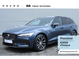Volvo V60 2.0 T6 Plug-in hybrid AWD Plus Dark | Lichtmetalen Velgen 18" | Electronic Climate Controle |  Voorstoelen + Stuurwiel Verwarmd En Elektrische Lendesteunen | Achterbank Verwarmd  | Keyless Entry | Keyless Start | Google Navigatiesysteem |