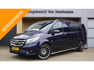 Mercedes-Benz Vito 116 CDI 163PK Automaat Extra Lang Leder LED 19inch LM Sidebar Trekhaak *46140km* Cavansiet Blue!
