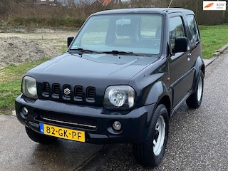 Suzuki Jimny 1.3 JX 2WD 3-Drs Stuurbekrachtiging Audio-CD/MP3 Leder 2 x airbag LMV 15" Colorpakket Trekhaak Dealeronderhoud Nw Apk