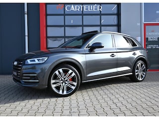 Audi Q5 55 TFSI e S-Line Quattro Competition | Luchtvering | Pano | B&O | Stoelmassage | Matrix Led | Afgevlakt Stuur | Virtual Cockpit | Alcantara | Dode Hoek | Ambient Sfeerverlichting+ | Zwenkbare Trekhaak | Camera | Keyless