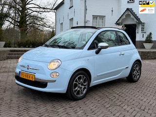 Fiat 500 1.2 cabrio automaat, Airco, PDC, 15 inch LM, Chroom pakket