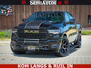 Dodge Ram Limited Night Sport High Output 540HP 706Nm | Massage + Full Option | De Meest Luxe en Volle Pick-Up in zijn Klasse | Comfortabele Dubbele Cabine met Royale 5 Zitplaatsen | BPM vrij | Nu Leverbaar uit Voorraad | Voorraad Nr 2356 - 0990