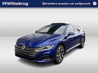 Volkswagen Arteon 1.4 TSI eHybrid 2x R-Line / AUTOMAAT/ PANO/ TREKHAAK/ 360 CAMERA/ DCC/ CARBON/ HEAD-UP DISPLAY/ LEDEREN MEMORY SEATS/ DODE HOEK/ KEYELSS/ APP CONNECT/ ADAPT. CRUISE/ STOELVERWARM. V & A/ NAVI/ CLIMA/ DAB/ 19" LMV