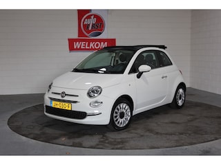 Fiat 500 1.2 Lounge, Cabriolet, Lage km stand, Org NL auto, Airco, Lichtmetaal, Parkeersensoren achter, Prijs incl. apk, beurt en 3 maanden garantie