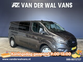 Ford Transit Custom 2.0 TDCI 170pk L2H1 Dubbele Cabine Euro6 Airco | 5-Zits | 2x Zijdeur | Camera | LED Apple Carplay, Android Auto, Cruisecontrol, Parkeersensoren, Stoelverwarming, Verwarmde voorruit 2800kg trekvermogen