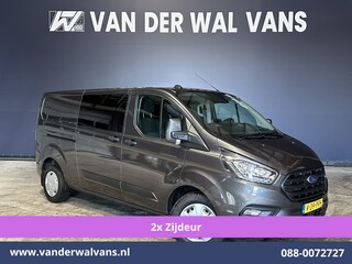 Ford Transit Custom 2.0 TDCI 170pk L2H1 Dubbele Cabine Euro6 Airco | 5-Zits | 2x Zijdeur | Camera | LED Apple Carplay, Android Auto, Cruisecontrol, Parkeersensoren, Stoelverwarming, Verwarmde voorruit 2800kg trekvermogen