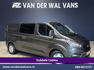 Ford Transit Custom 2.0 TDCI 170pk L2H1 Dubbele Cabine Euro6 Airco | 5-Zits | 2x Zijdeur | Camera | LED Apple Carplay, Android Auto, Cruisecontrol, Parkeersensoren, Stoelverwarming, Verwarmde voorruit 2800kg trekvermogen