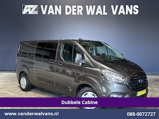 Ford Transit Custom 2.0 TDCI 170pk L2H1 Dubbele Cabine Euro6 Airco | 5-Zits | 2x Zijdeur | Camera | LED Apple Carplay, Android Auto, Cruisecontrol, Parkeersensoren, Stoelverwarming, Verwarmde voorruit 2800kg trekvermogen