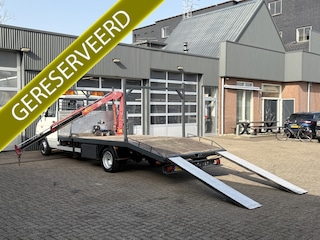 Iveco Daily 35.12S-395 Open laadbak Autotransporter Pick-up HMF Laadkraan Lier Trekhaak Gereedschapskist Oprijwagen Autoambulance Autovervoer Kraan P-up