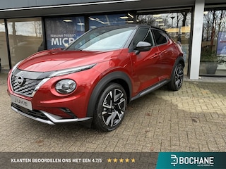 Nissan Juke 1.6 Hybrid N-Design Nieuw uit voorraad leverbaar| Navigatiesysteem | Elektrisch bedienbare ramen voor- en achter | Parkeersensoren voor- en achter | Adaptieve Cruise Control | Stoel- en stuurverwarming | 3 jaar fabrieksgarantie