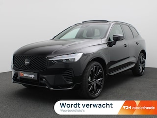 Volvo XC60 2.0 T6 Plug-in hybrid AWD Plus Black Edition Leder, Pano-Schuifdak, Trekhaak, 21" LM Velgen, 360gr. Camera, Head-Up Display, Elektr. Achterklep, Keyless, Memorystoel, Harman Kardon Audio