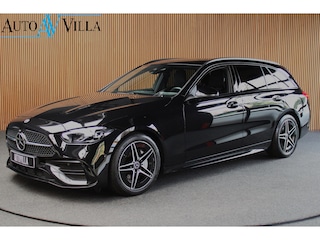 Mercedes-Benz C-klasse Estate 180 AMG Line Navi Leer Camera Nightpack PTS Ambient Elekt. achterklep Trekhaak elektr. PTS LM velgen BTW auto!