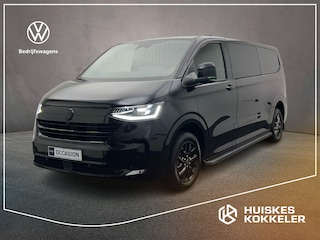 Volkswagen Transporter 2.0 TDI 150pk Automaat L2 Dubbel Cabine Bulli | Leder | Trekhaak | 360gr Camera | Sidebars | Stoelverwarming | Matrix LED | Keyless | ACC | Navigatie | Climatronic | Black on black