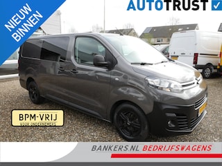 Citroën Jumpy 2.0 BlueHDI 120PK, L3, Dubbel cabine, Airco, 2 x Schuifdeur