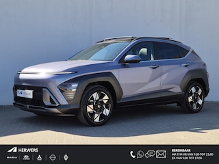 Hyundai Kona 1.6 GDi HEV Premium Sky Automaat / Zo goed als nieuw! / Sensation Pack / Trekgewicht  1.300 kg / Stuur- en Stoelverwarming / Stoelventilatie voor / / Elektrische achterklep / Apple Carplay Android Auto / BOSE Audisysteem /
