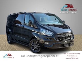 Ford Transit Custom 2.0 TDCI 130pk Automaat Dubbel Cabine Black Edition / Camera / Trekhaak / Navi / Airco / Cruise / Lane / LM velgen / Nw D-Riem