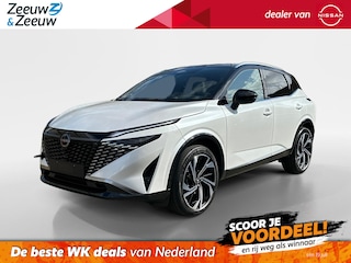 Nissan Qashqai 1.3 MHEV Xtronic Tekna Plus | €5000,- korting inclusief inruilpremie | Meest uitgebreide uitvoering | Andrioid/Apple Carplay | 360graden camera's | Stoel-/ Stuur-/ Voorruitverwarming | Panoramadak |