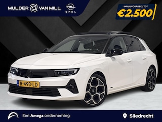 Opel Astra Ultimate 1.2 Turbo 130pk EAT8 | HUD | PANO | ALCANTARA / LEDER | STOELMEMORY | TREKHAAK | NAVIGATIE | LED PIXEL | APPLE CARPLAY / ANDROID AUTO | TWO-TONE! | VOORRUITVERWARMING | ISOFIX | OPEL PURE PANEL |