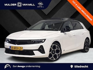 Opel Astra Ultimate 1.2 Turbo 130pk EAT8 | HUD | PANO | ALCANTARA / LEDER | STOELMEMORY | TREKHAAK | NAVIGATIE | LED PIXEL | APPLE CARPLAY / ANDROID AUTO | TWO-TONE! | VOORRUITVERWARMING | ISOFIX | OPEL PURE PANEL |