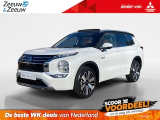Mitsubishi Outlander 2.4 PHEV Instyle+ | €7500 voorraadkorting | Bruin lederen bekleding | Schuif-/kanteldak | Stoel verwarming en verkoeling | Apple Carplay/android auto | Elektrische achterklep |