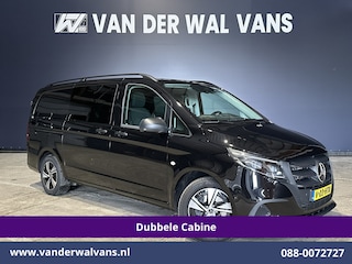 Mercedes-Benz Vito 116 CDI 164pk 9G-Tronic Automaat L2H1 Dubbele Cabine Fabrieksgarantie Euro6 Airco | 5-Zits | 2x zijdeur | 360 graden Camera Navigatie, LED, LM Velgen, 2500kg Trekhaak, Adaptieve Cruisecontrol, Parkeersensoren, Isofix, MBUX