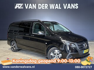 Mercedes-Benz Vito 116 CDI 164pk 9G-Tronic Automaat L2H1 Dubbele Cabine Fabrieksgarantie Euro6 Airco | 5-Zits | 2x zijdeur | 360 graden Camera Navigatie, LED, LM Velgen, 2500kg Trekhaak, Adaptieve Cruisecontrol, Parkeersensoren, Isofix, MBUX