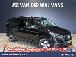 Mercedes-Benz Vito 116 CDI 164pk 9G-Tronic Automaat L2H1 Dubbele Cabine Fabrieksgarantie Euro6 Airco | 5-Zits | 2x zijdeur | 360 graden Camera Navigatie, LED, LM Velgen, 2500kg Trekhaak, Adaptieve Cruisecontrol, Parkeersensoren, Isofix, MBUX