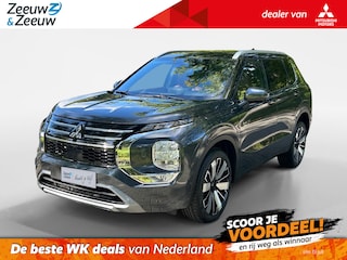 Mitsubishi Outlander 2.4 PHEV Instyle+ | €7500 voorraadkorting | Bruin lederen bekleding | Schuif-/kanteldak | Stoel verwarming en verkoeling | Apple Carplay/android auto | Elektrische achterklep |