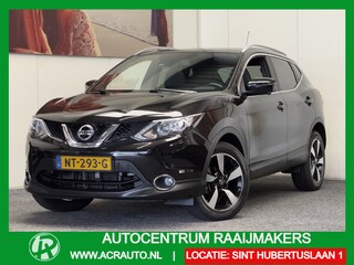 Nissan Qashqai 1.2 N-VISION AUTOMAAT PANORAMADAK NAVIGATIE LEDER/ALCANTARA CRUISE CONTROL CLIMATE CONTROL 360 CAMERA RIJSTROOKSENSOREN ZEER MOOI !! Brgl