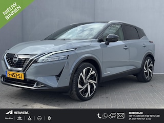 Nissan Qashqai 1.5 e-Power Tekna Plus / Panoramadak /Apple Carplay & Android Auto / 360° Camera / Keyless Entry & Start / Navigatie full map / Stuur- en Stoelverwarming / Voorruitverwarming / Climate Control / Adaptieve Cruise Control / Elektrisch Verstelbare Voorstoelen met geheugenset Bestuurdersstoel / Massagefunctie