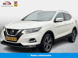 Nissan Qashqai 1.3 DIG-T Tekna / Panorama / Leder-Stof / DAB / Apple Carplay & Android Auto / Cruise Control / LED /