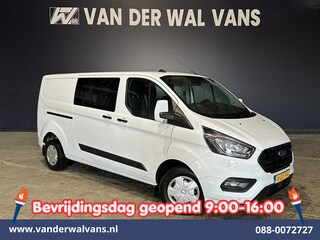 Ford Transit Custom 2.0 TDCI 131pk L2H1 Dubbele Cabine Euro6 Airco | 6-Zits | LED | Cruisecontrol | Parkeersensoren Achterklep, 2800kg trekvermogen