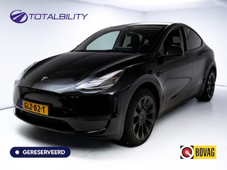 Tesla Model Y Long Range RWD 75 kWh | LMV Zwart 20" Turbine | Leer | Stoelverwarming V+A | Full Self Driving computer 4, Autopilot